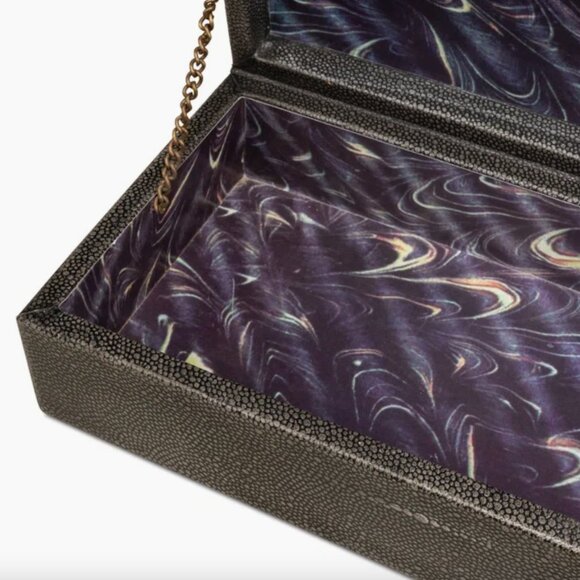 Sarreid Gatsburg Shagreen Box antique green-grey - Picture 4 of 12